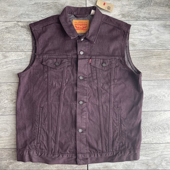LEVIS Vest Sleeveless Jean Jacket Cotton Denim XL